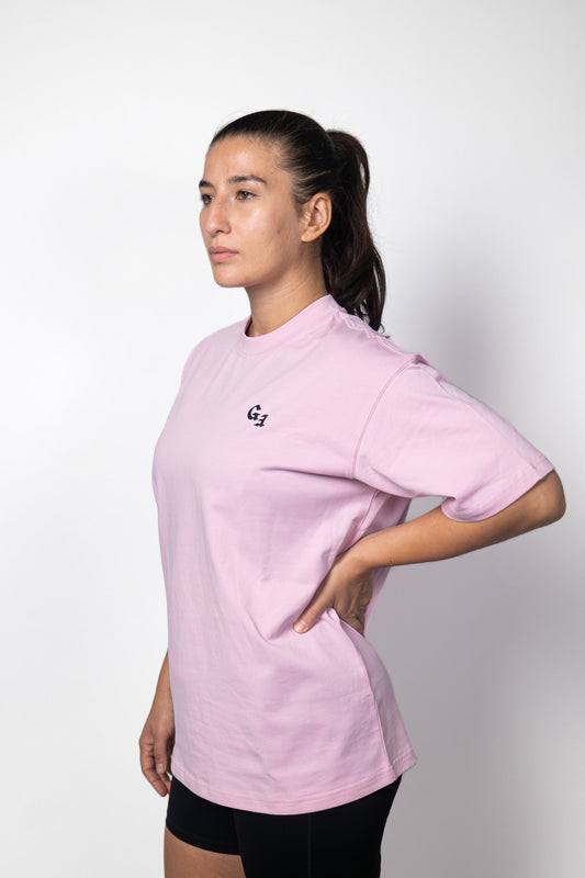 Le tee-shirt coton rose poudrée Grappler Era