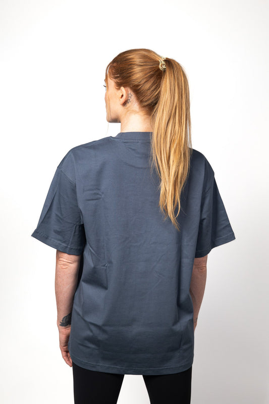 Le tee-shirt coton bleu gris Grappler Era