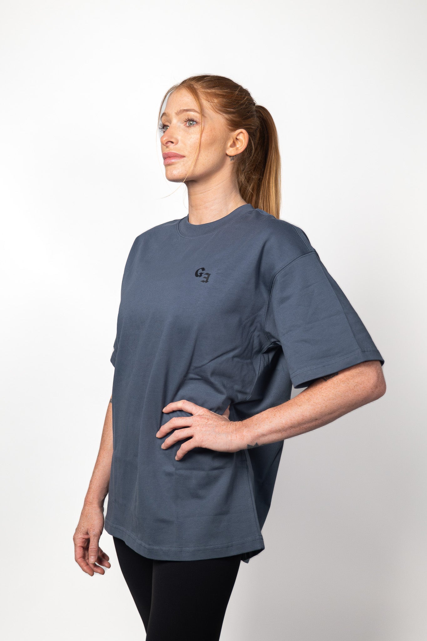Le tee-shirt coton bleu gris Grappler Era
