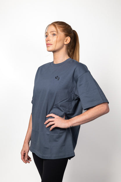 Le tee-shirt coton bleu gris Grappler Era